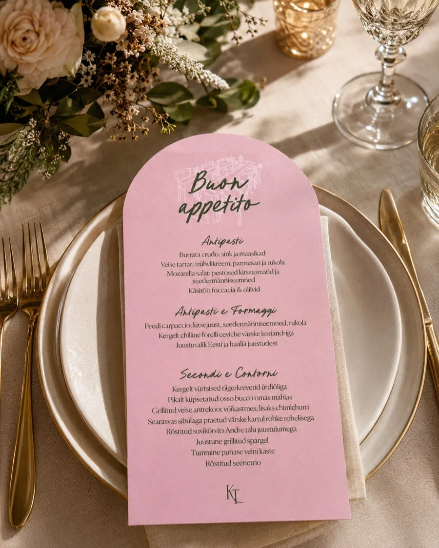Menüükaart „Buon appetito